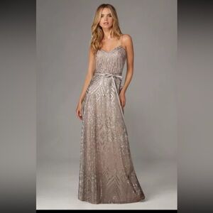 Angelica Faccenda by Madeline Gardner 8 Tribal Sequin Dusty Rose NWT